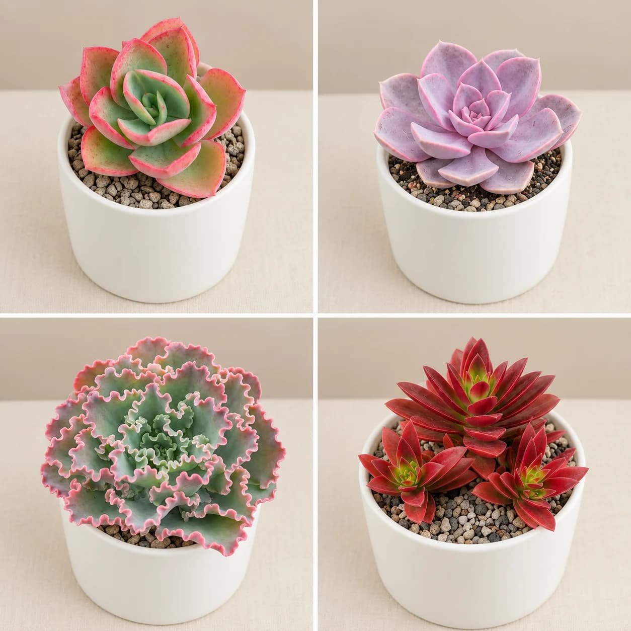 Combo 8 - The Rose & Scarlet 1 indoor succulent