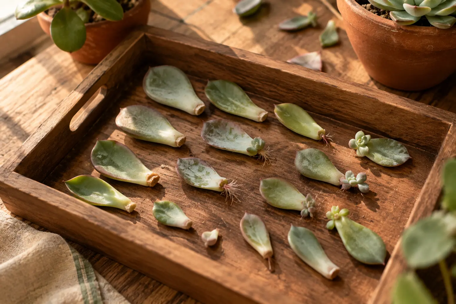 propagating from leave